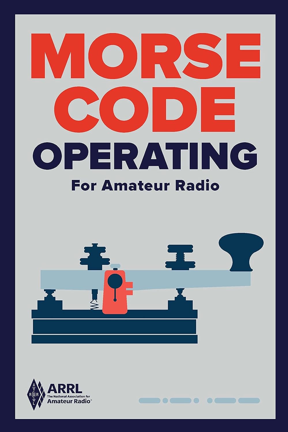 Open Morse code book with letter and number reference pages